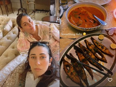 Kareena Kapoor-Karisma Kapoor enjoy 'fishy' Sunday together