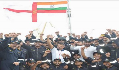 Salman Khan spends time with INS Visakhapatnam sailors