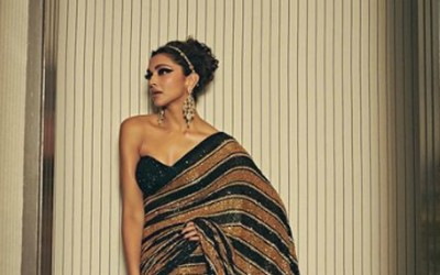 Deepika Padukone stuns Cannes with her retro saree look