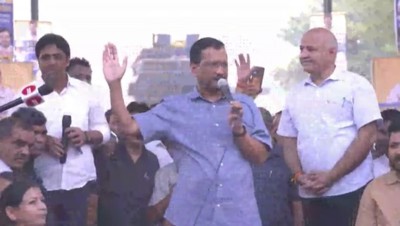 Arvind Kejriwal's visit to Delhi's landfill site triggers AAP-BJP faceoff