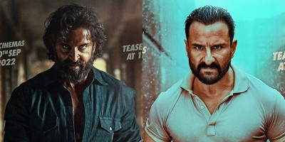 Vikram Vedha teaser captures fierce battle between Hrithik Roshan, Saif Ali Khan. Watch it