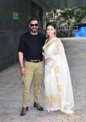 Ajay Devgn, Alia Bhatt promote Gangubai Kathiawadi