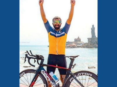 History TV18 to feature story of Kashmiri Cyclist Adil Teli