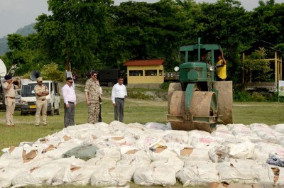 Assam: Guwahati police destroy 935 kg of drugs