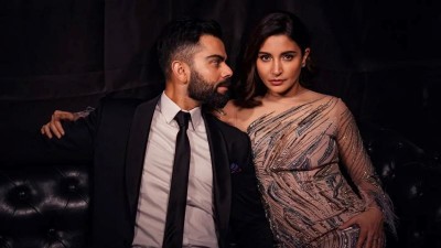 Too hot: Virat Kohli reacts to his picture with Anushka Sharma