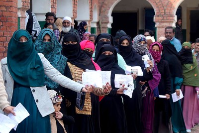 First phase of UP assembly polls sees 60.17 pct voters' turnout today, slightly lower than 2017