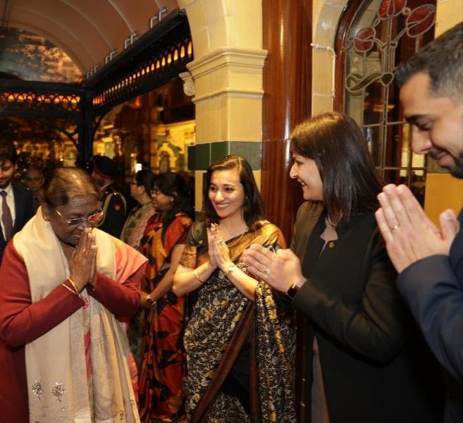 President Droupadi Murmu arrives in London to attend Queen Elizabeth's state funeral