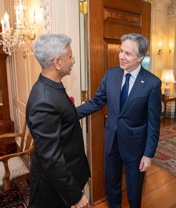 S Jaishankar meets his US Secretary Antony Blinken in Washington DC