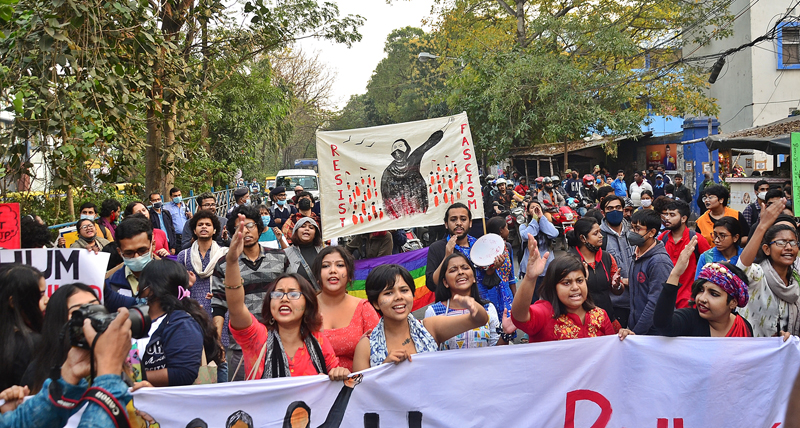 Hijab row: Candlelight protests held in Kolkata