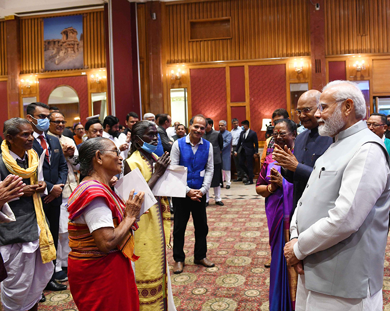 PM Modi hosts dinner for outgoing President Ram Nath Kovind