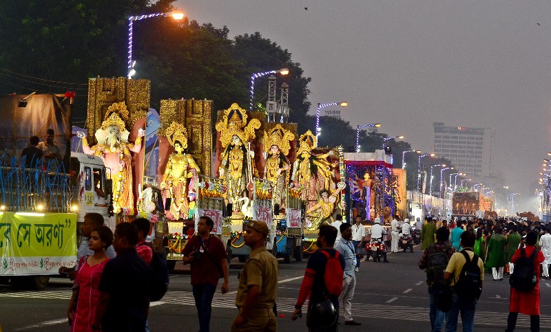 Glimpses from Kolkata's mega Durga Puja Carnival 2023