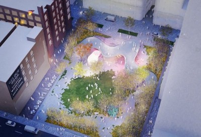 Toronto selects award-winning design to turn downtown paved space into green park on Richmond Street West