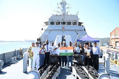 South Africa: INS Sunayna visit to port of Durban