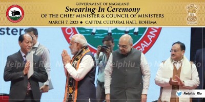 Neiphiu Rio sworn in as Nagaland CM, PM Modi attends