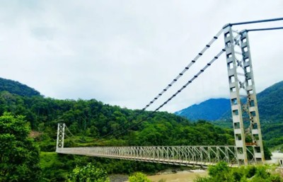 Arunachal Pradesh:  Byorung Bridge over Siang river in upper Siang district successfully rehabilitated by BRO