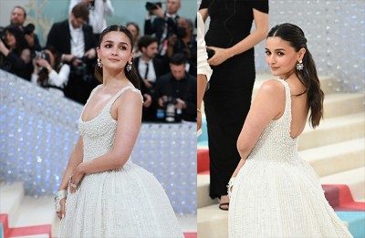 Alia Bhatt stuns in 'Made in India' pristine white gown at Met Gala in New York