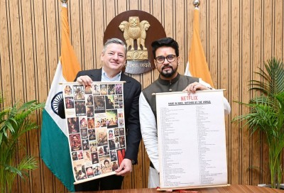 Netflix CEO Ted Sarandos meets Union minister Anurag Singh Thakur