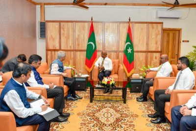 S Jaishankar meets Maldives President Ibrahim Mohamed Solih