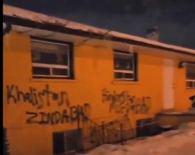 Canada: Gauri Shankar Temple defaced with anti-India graffiti, triggers condemnation