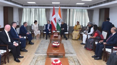 Jagdeep Dhankhar meets Denmark's Crown Prince Frederik Andre Henrik Christian, Crown Princess Mary Elizabeth, in Delhi