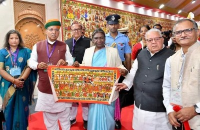 Special Phad painting from Rajasthan spellbound visitors at Rashtriya Sanskriti Mahotsav