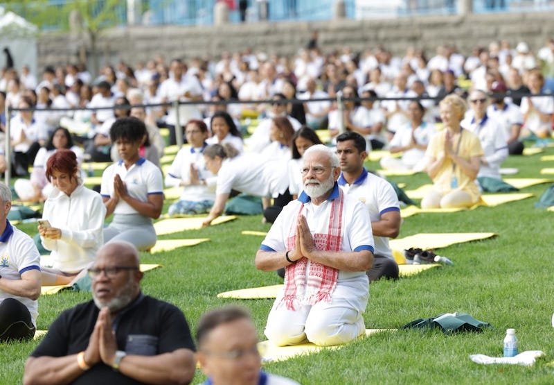 Modi leads historic Yoga event at UN hdq in New York