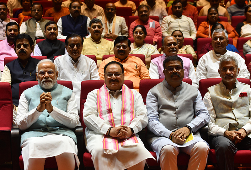 In Images: PM Modi, JP Nadda, others attend BJP's parliamentary party meeting