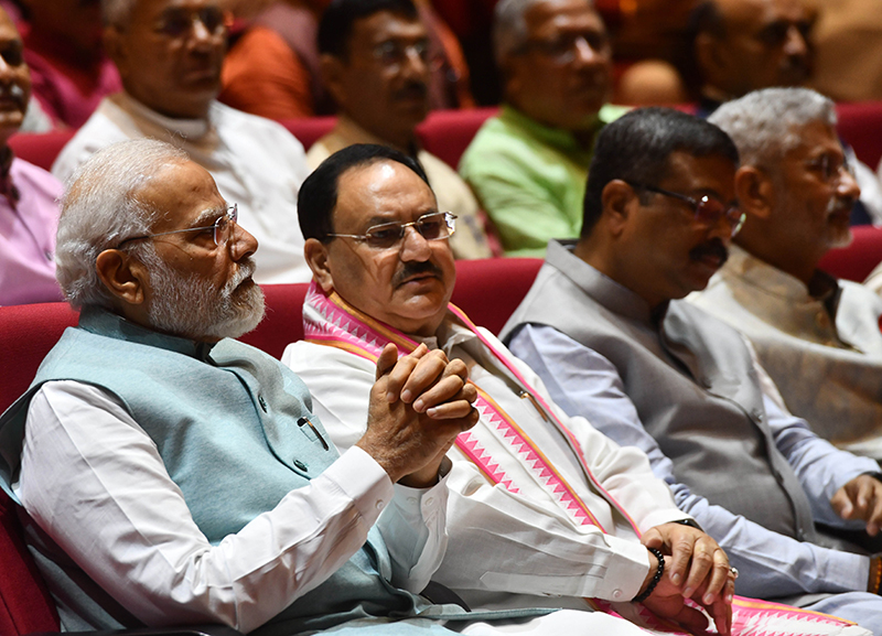 In Images: PM Modi, JP Nadda, others attend BJP's parliamentary party meeting