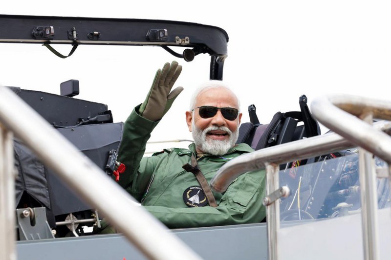 PM Modi takes sortie on Tejas aircraft