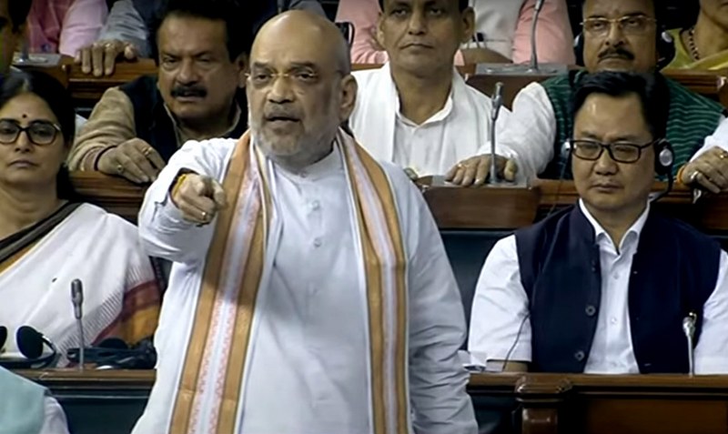 Amit Shah during discussion on No-Confidence Motion in Lok Sabha