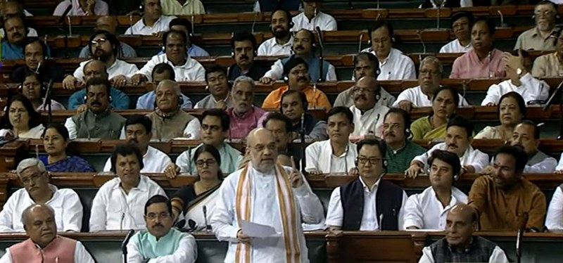 Amit Shah during discussion on No-Confidence Motion in Lok Sabha