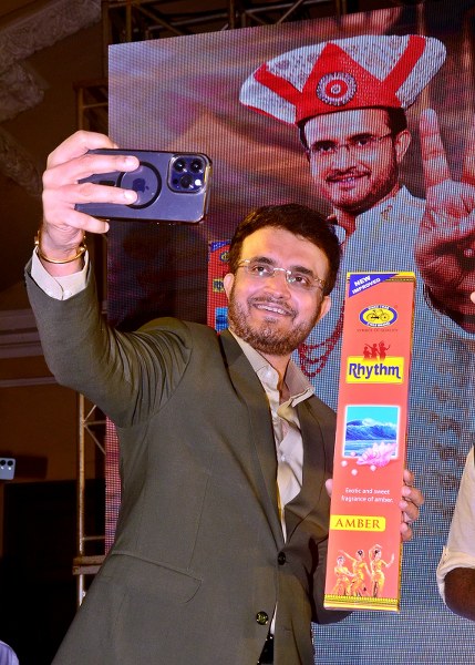 Sourav Ganguly attends Cycle Pure Agarbathi's press conference in Kolkata