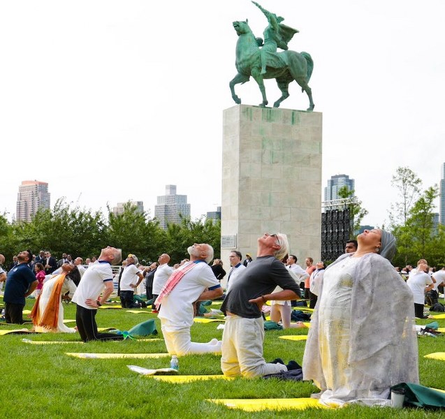 Modi leads historic Yoga event at UN hdq in New York