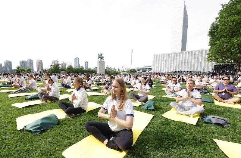 Modi leads historic Yoga event at UN hdq in New York