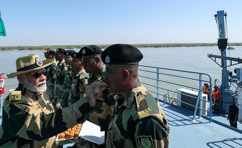 PM Modi celebrates Diwali with soldiers