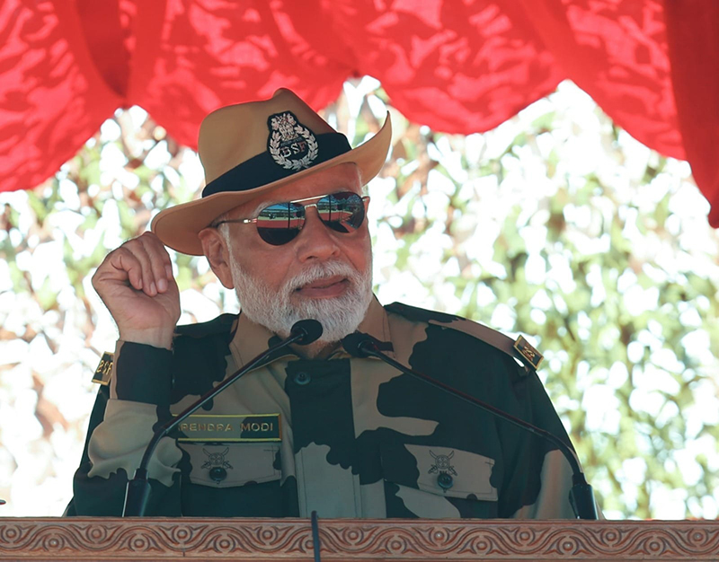 PM Modi celebrates Diwali with soldiers