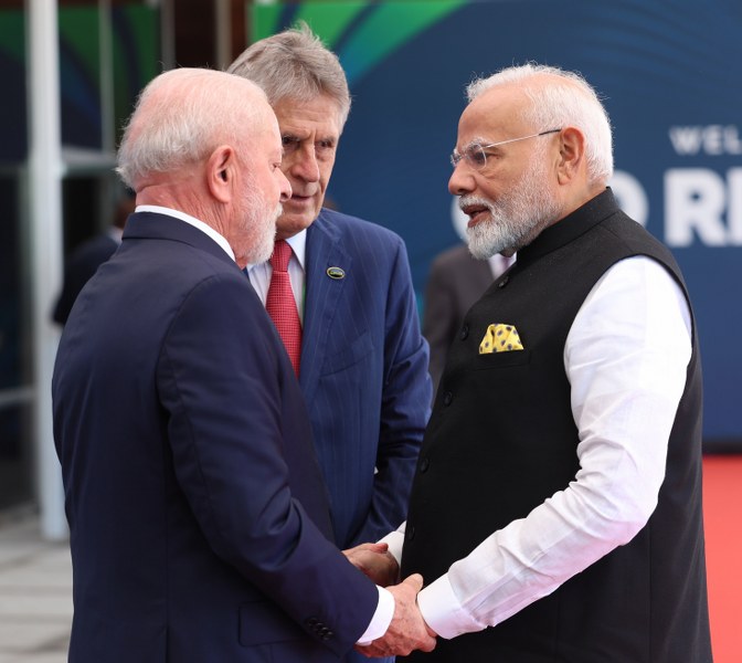 Brazil President Luiz Inacio welcomes PM Modi at G20 Rio Summit