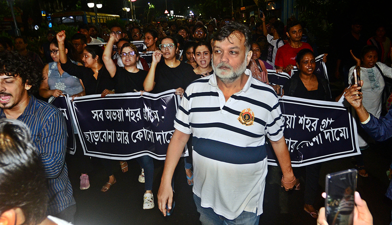 Bengali film fraternity protests against RG Kar rape-murder