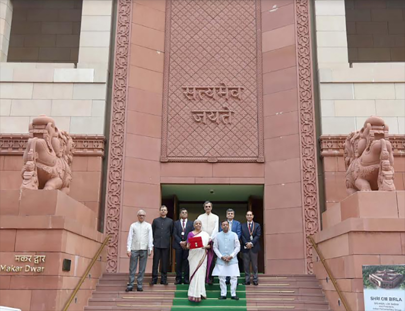 Finance Minister Nirmala Sitharaman presents Union Budget 2024