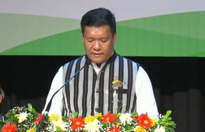 Pema Khandu takes oath as Arunachal Pradesh CM for 3rd term