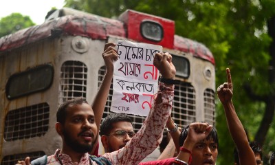 Protest held in Kolkata against Bengal govt's decision to discontinue tram services