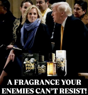 Your enemies can't resist: Trump launches new fragrance line named 'Fight Fight Fight' by using photo with First Lady Jill Biden