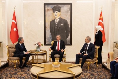 Antonio Blinken discusses Syria, ISIS while meeting Turkish President Recep Erdoğan