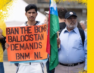 BNM protests in Netherlands, alleges Pakistan has turned region into nuclear weapons laboratory 