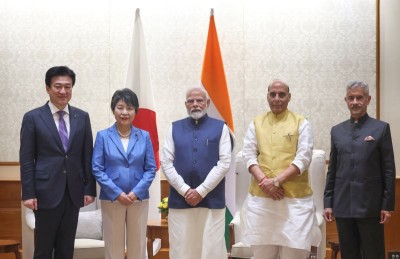 Narendra Modi stresses on economic cooperation, enhancing people-to-people ties during meeting with Japanese leaders 