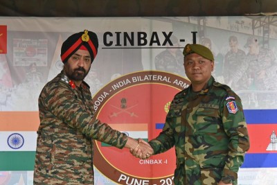 CINBAX: Indian, Cambodian Armies participate in joint Table Top Exercise in Pune