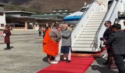 PM Modi arrives in Bhutan for a two-day state visit