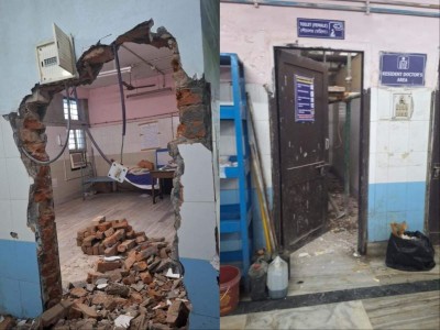 RG Kar evidence tampering row: Hospital starts demolishing a portion near seminar hall where the doctor was raped and killed