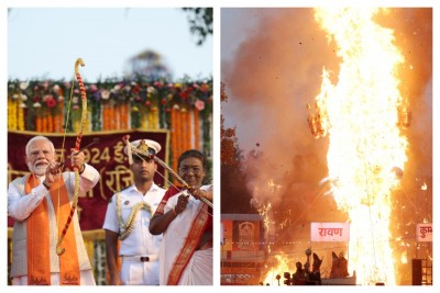 PM Modi, President Droupadi Murmu wish the nation on Dussehra, take part in festivities