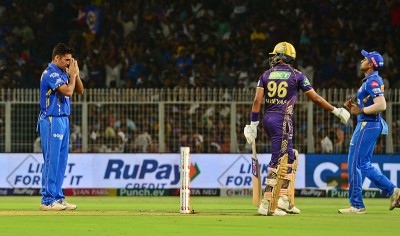 IPL: KKR set 158-run target for MI in rain-hit 16-over game at Eden Gardens